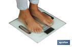 DIGITAL BATHROOM SCALE | BORA MODEL | BODY FAT MEASUREMENT | SIZE: 30.2 X 30.2 X 1.5CM | 12-FUNCTION MEMORY